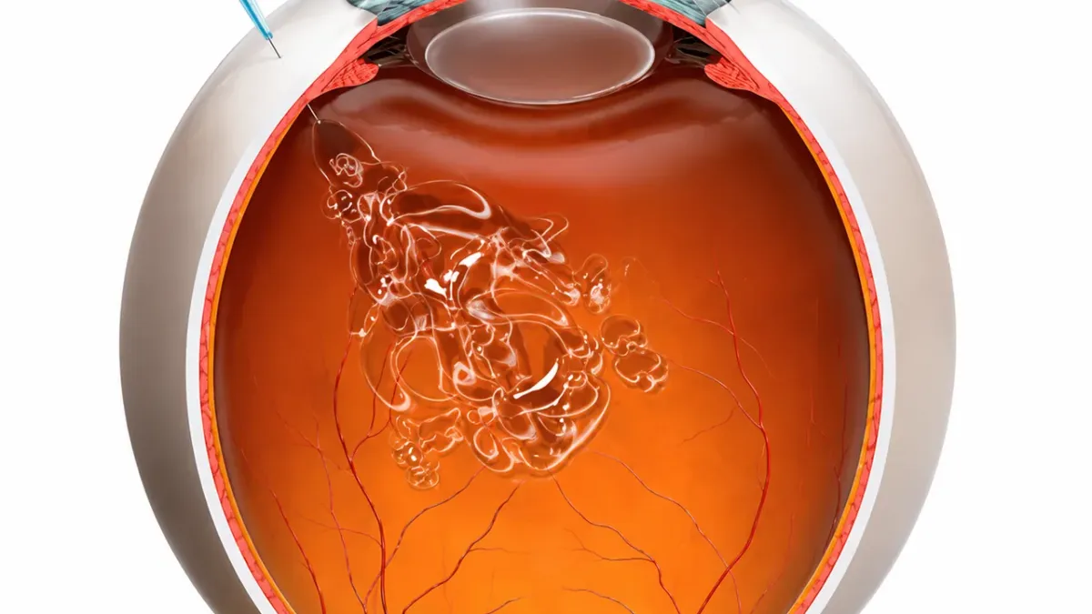 Preparazione di un trattamento intravitreale anti-VEGF per la retina