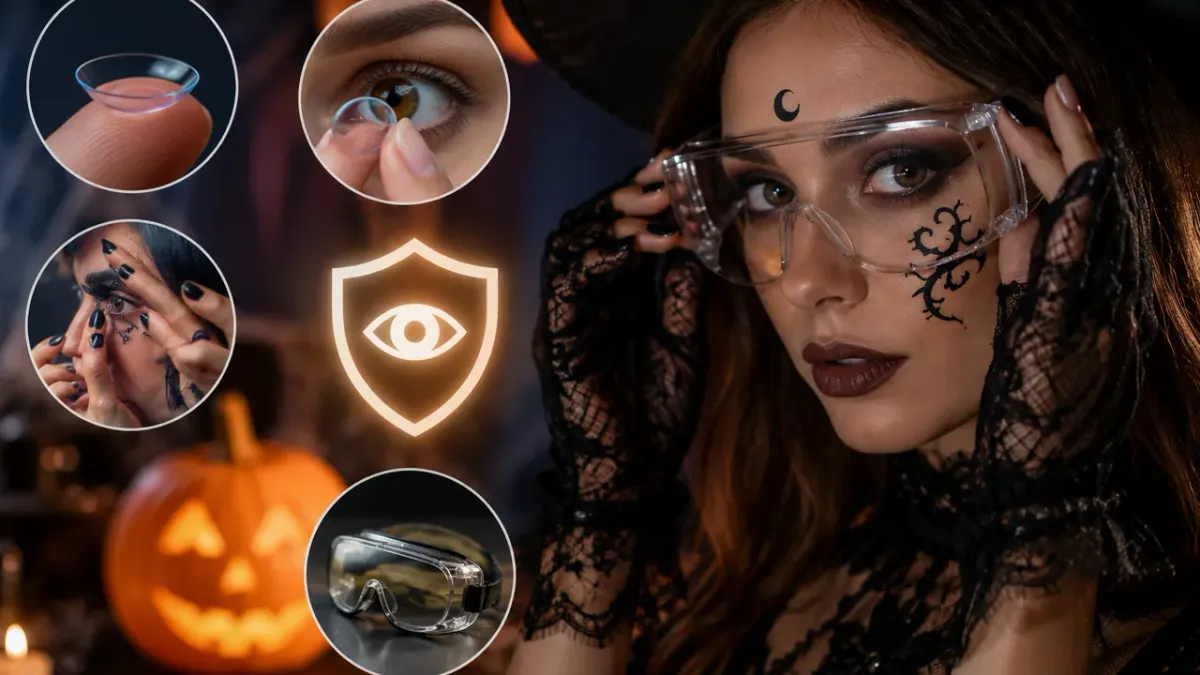 Lenti a contatto decorative usate per costumi e cosplay